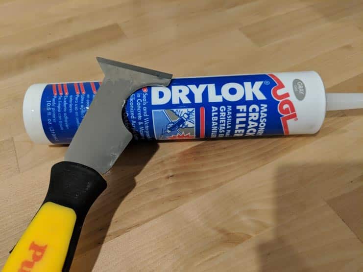 drylok filler crack masonry garage waterproof walls tube clear