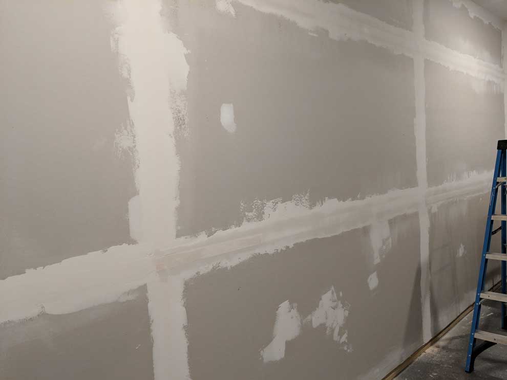 Taped drywall joints