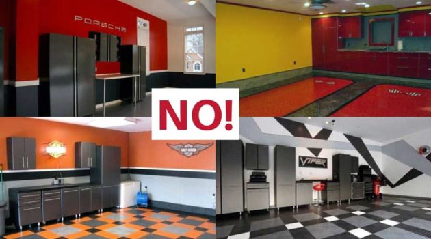 Examples of bad garage wall paint