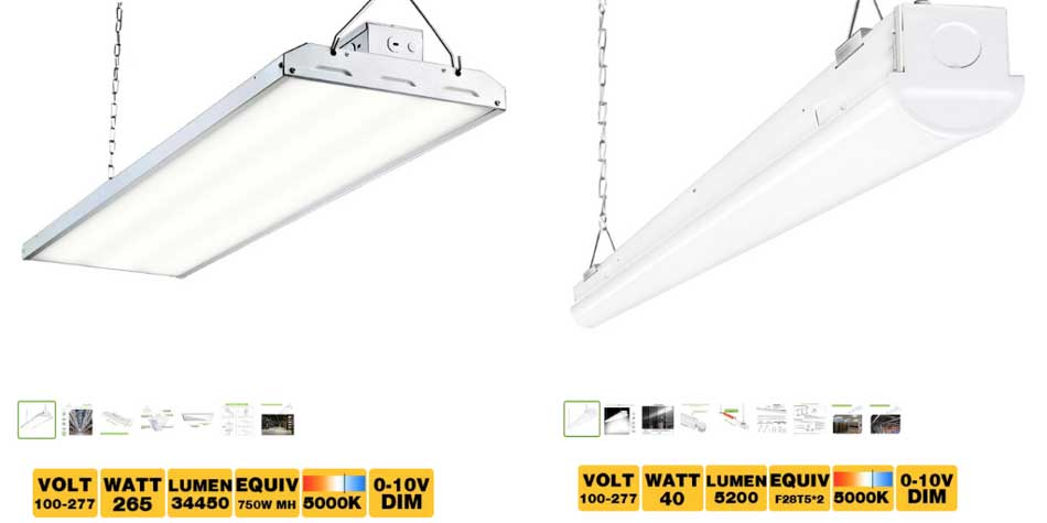 Light fixtures with wide and narrow beam angles