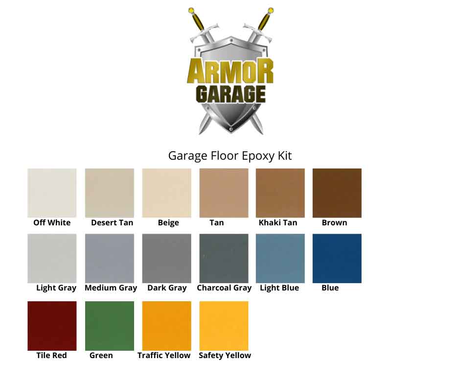 Armor Garage epoxy floor epoxy colors