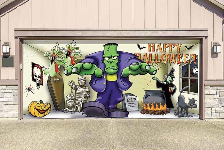 Halloween Garage Door Decorations To Make Your Spooky House Stand Out