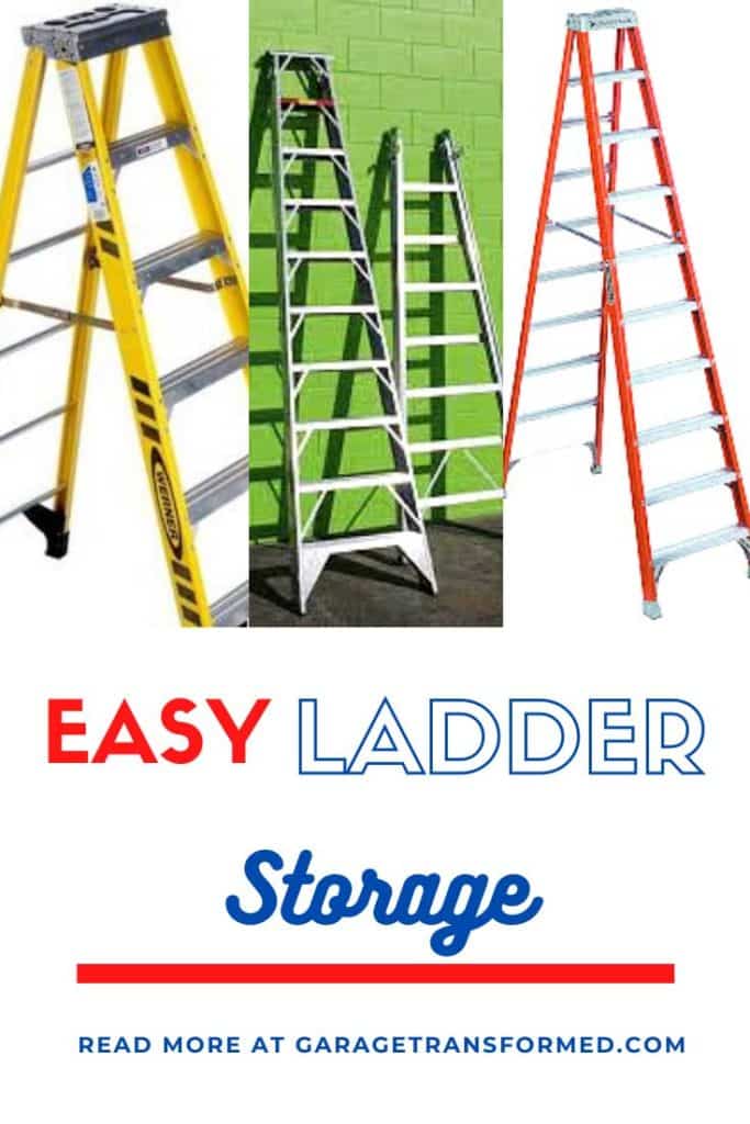How to Store a Ladder in Your Garage