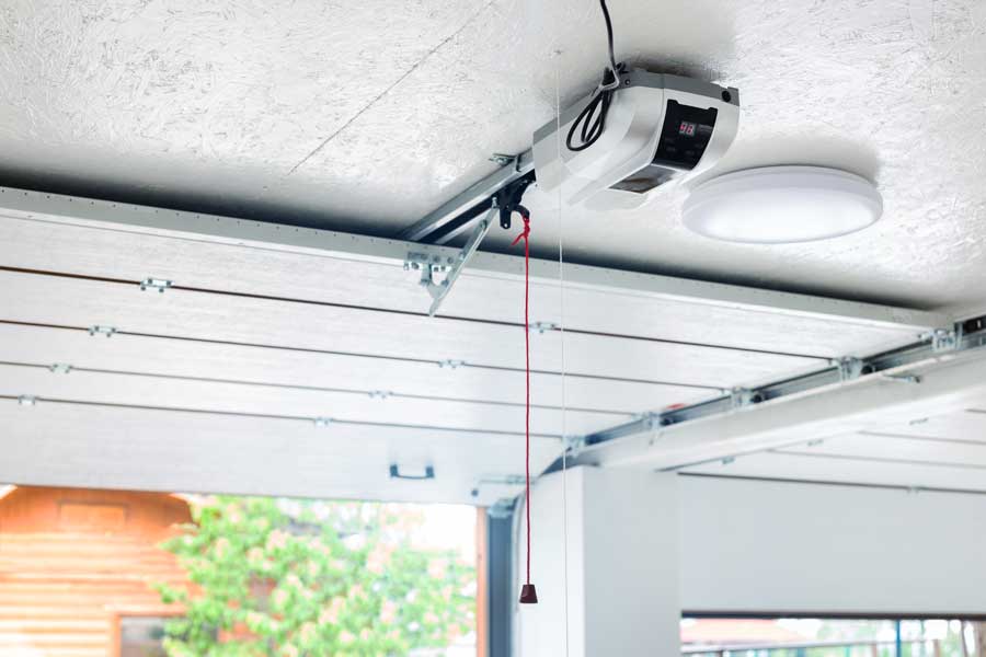 garage door with battery backup