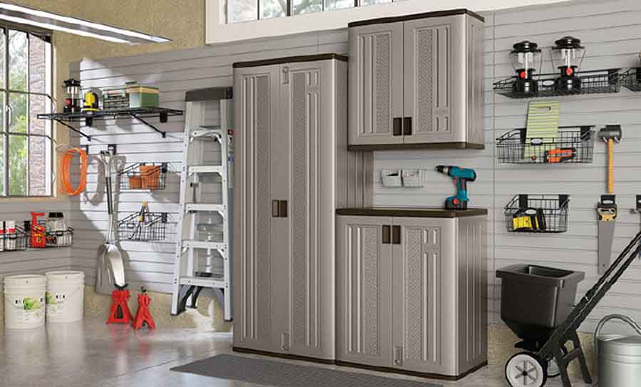 Plastic garage cabinets