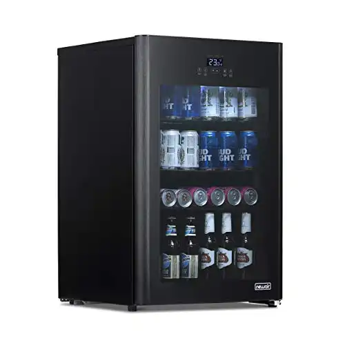 NewAir Freestanding 125 Can Beverage Refrigerator with Party and Turbo Mode