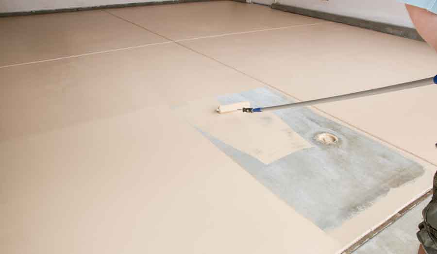 Painting garage floor