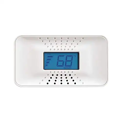 First Alert Carbon Monoxide Detector with Temperature Display