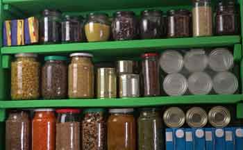 Food stored in garage shelf - Feature Image