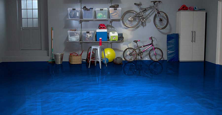 RockSolid Brilliant Blue garage floor