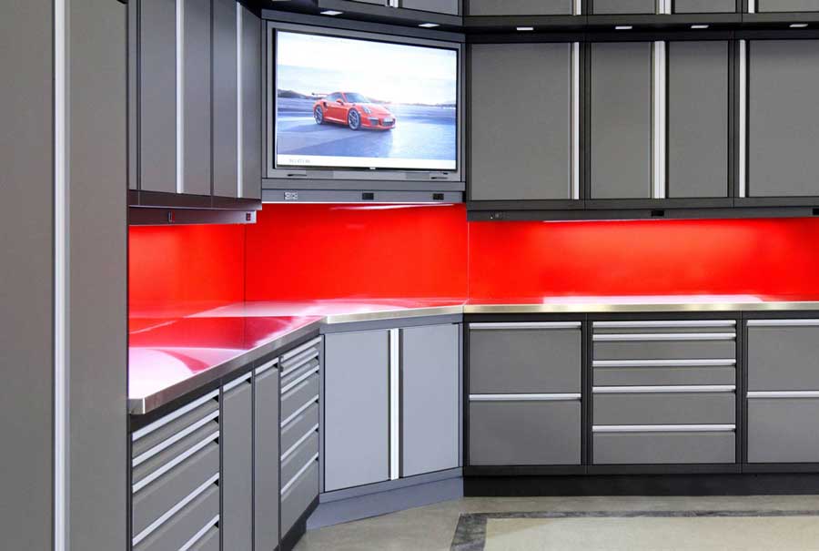 BaldHead custom garage cabinet manufacturer