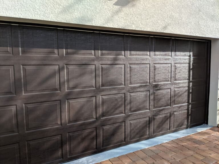 Wax your garage door after cleaning it
