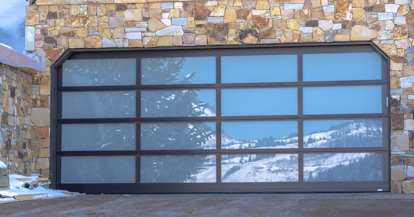 Glass garage doors add curb appeal and value to your home