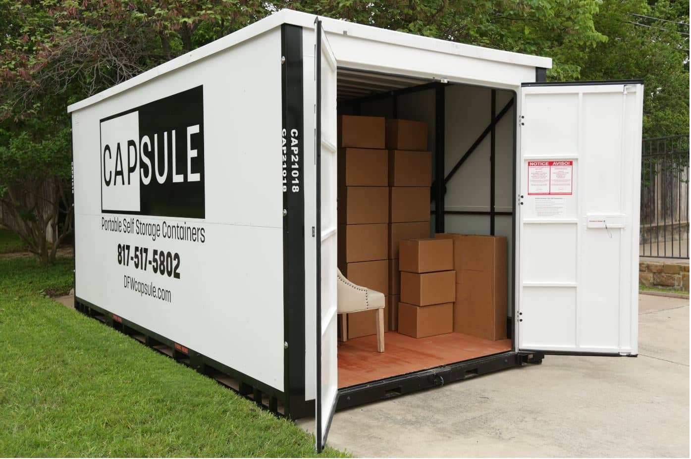 Temporarily use a storage container before your garage remodel.