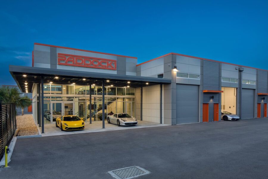 Paddock1 Tampa luxury car storage exterior