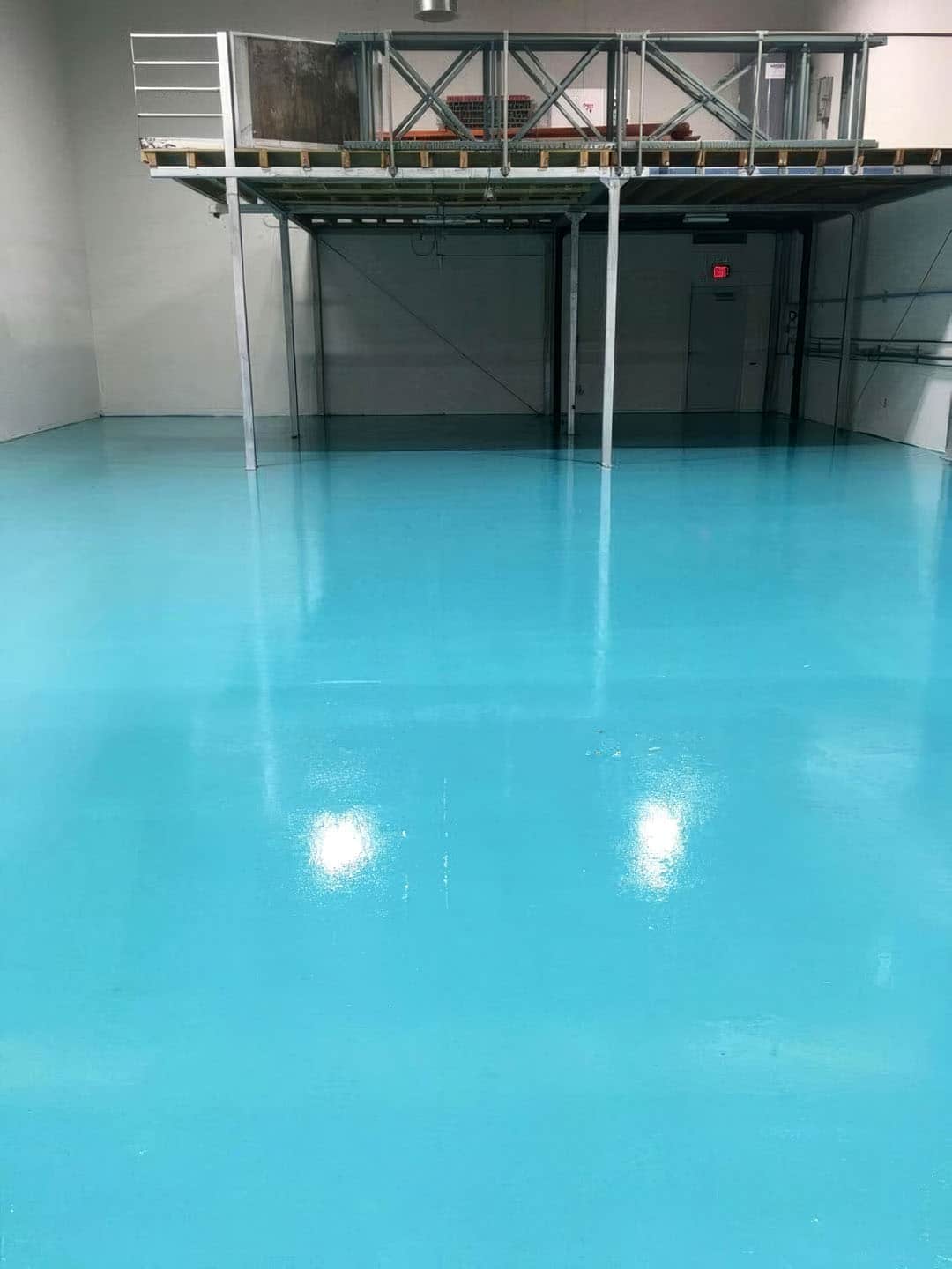Tiffany blue epoxy coating