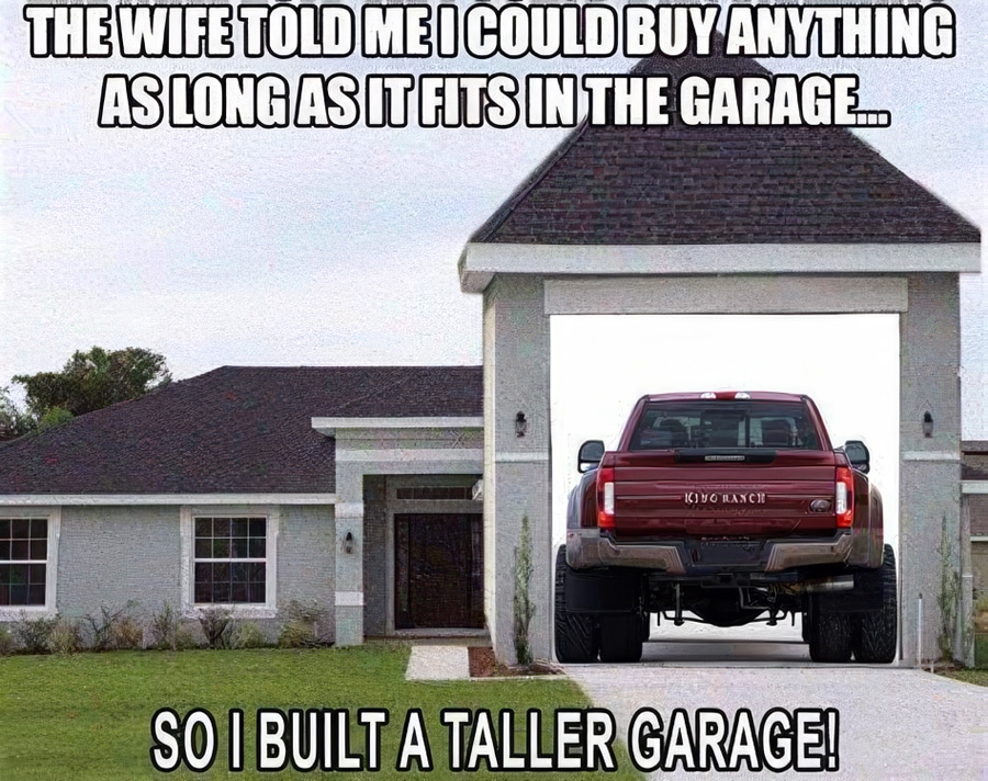 So I built a taller garage