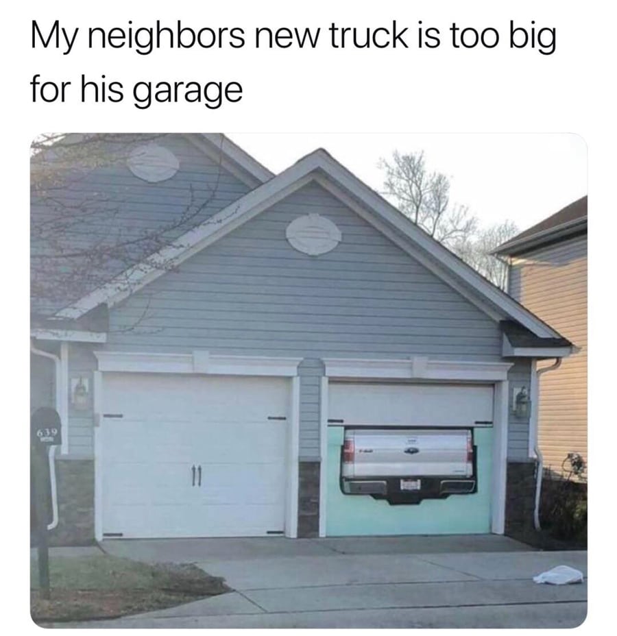 Too big for the garage