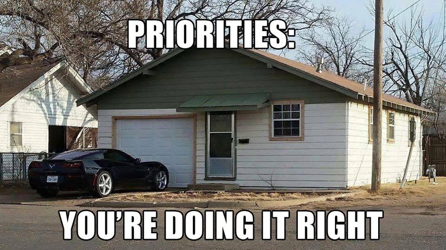 Priorities: you're doing it right