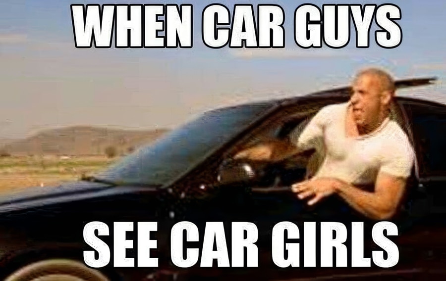 When car guys see car girls