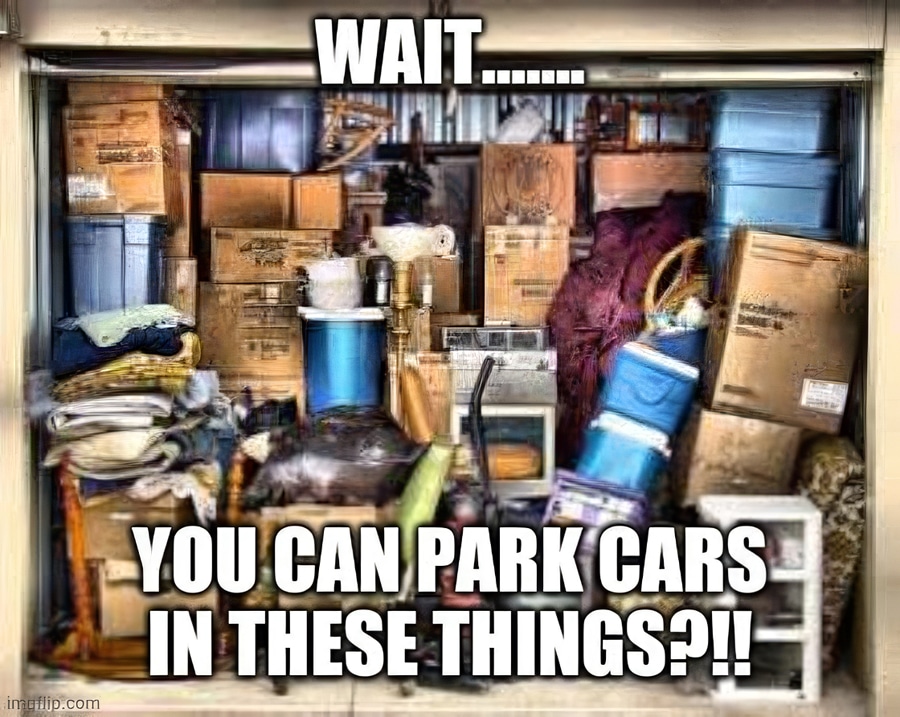 You can park cars in there?