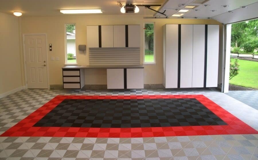 30 Garage Floor Tile Ideas & How To Create Them!