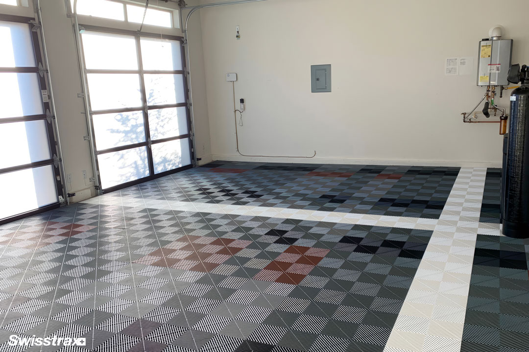 Swisstrax refined subtle garage tile design