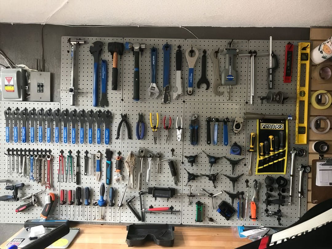 pegboard tool storage
