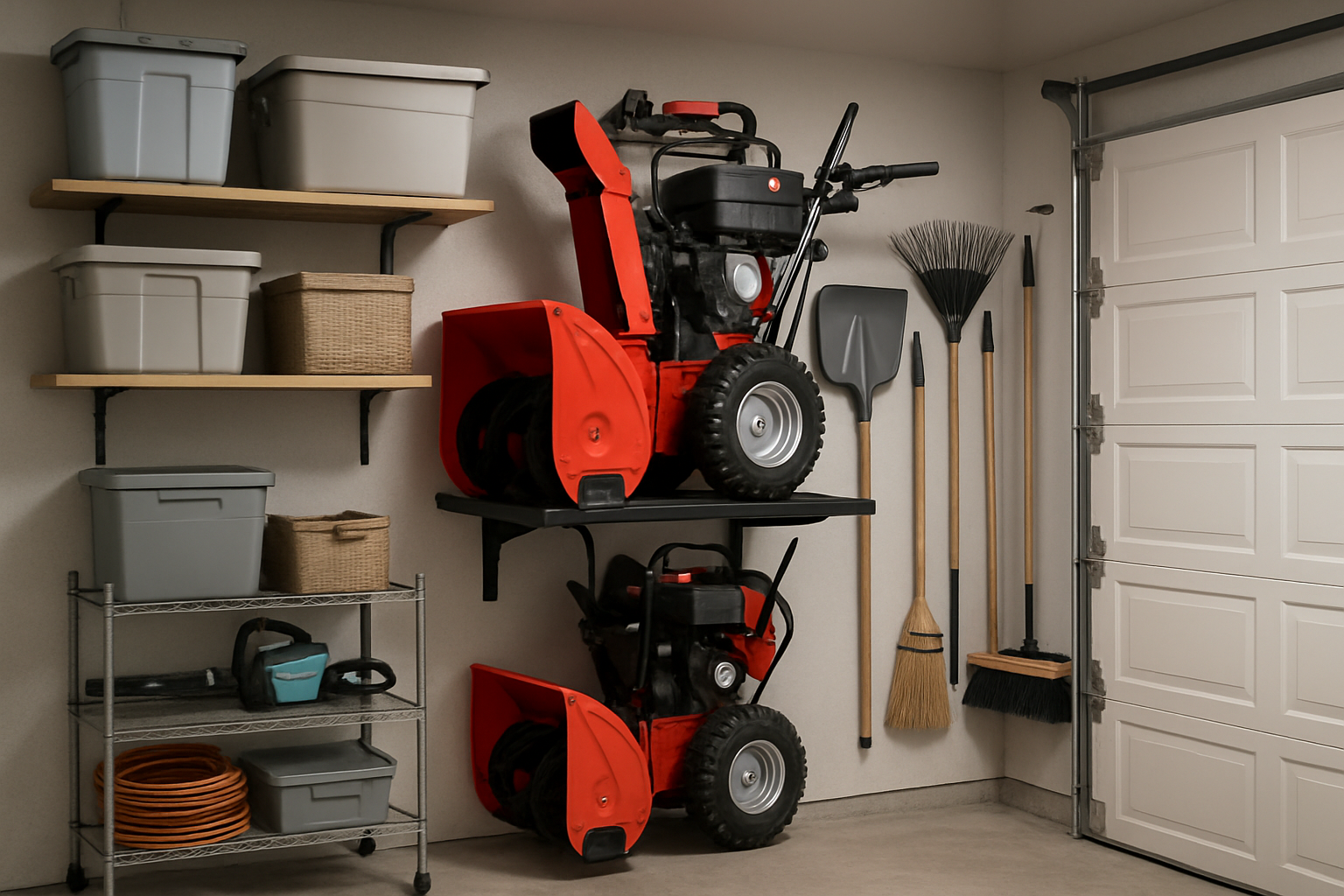 Best Garage Snow Blower Storage Solutions