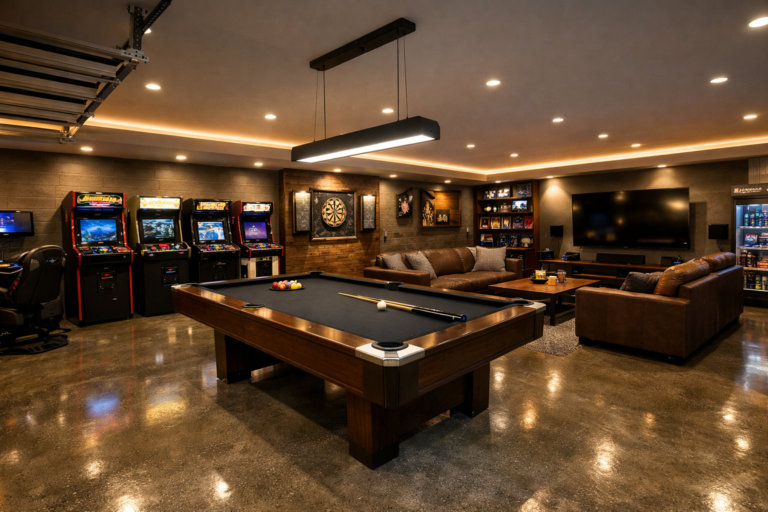 25 Garage Game Room Ideas for Ultimate Entertainment
