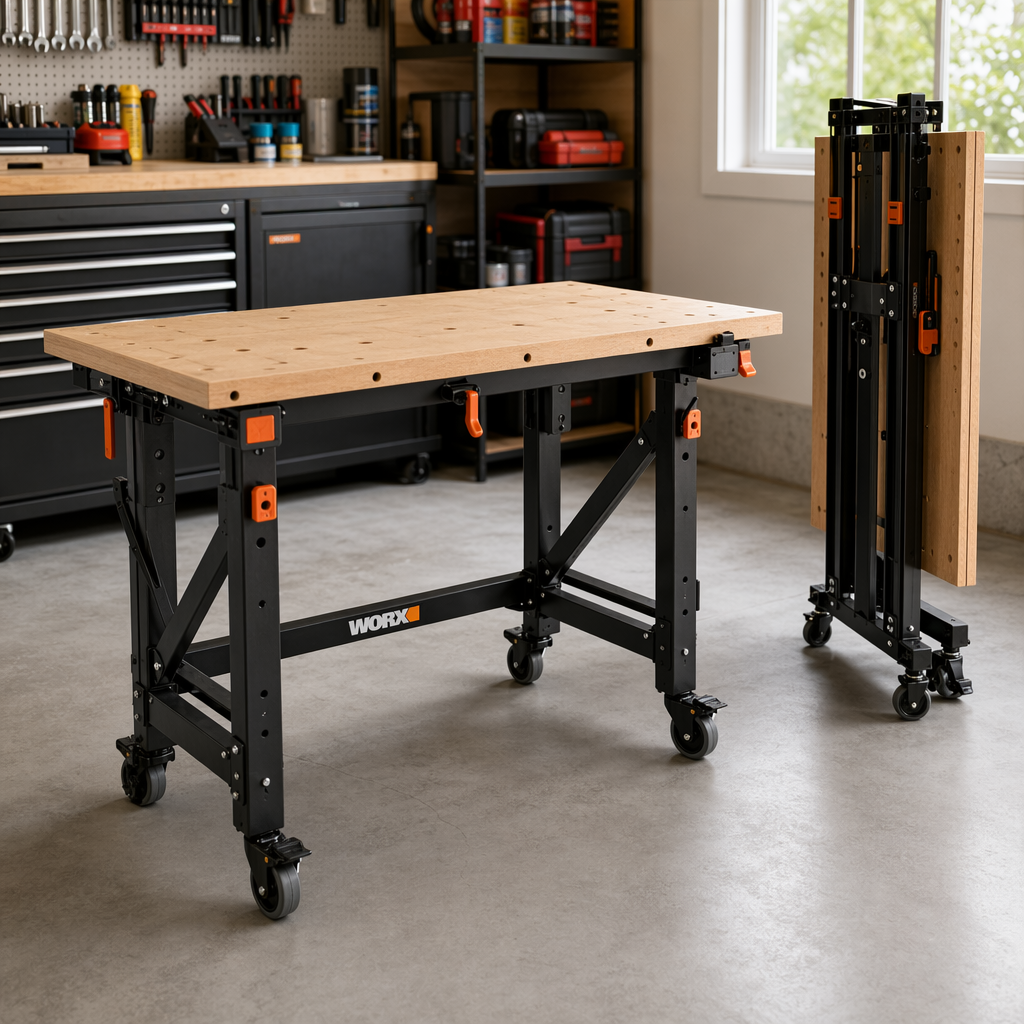Freestanding Folding Workbenches: Portability and Flexibility