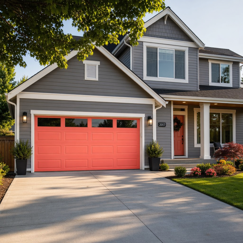 Bold Color Garage Doors