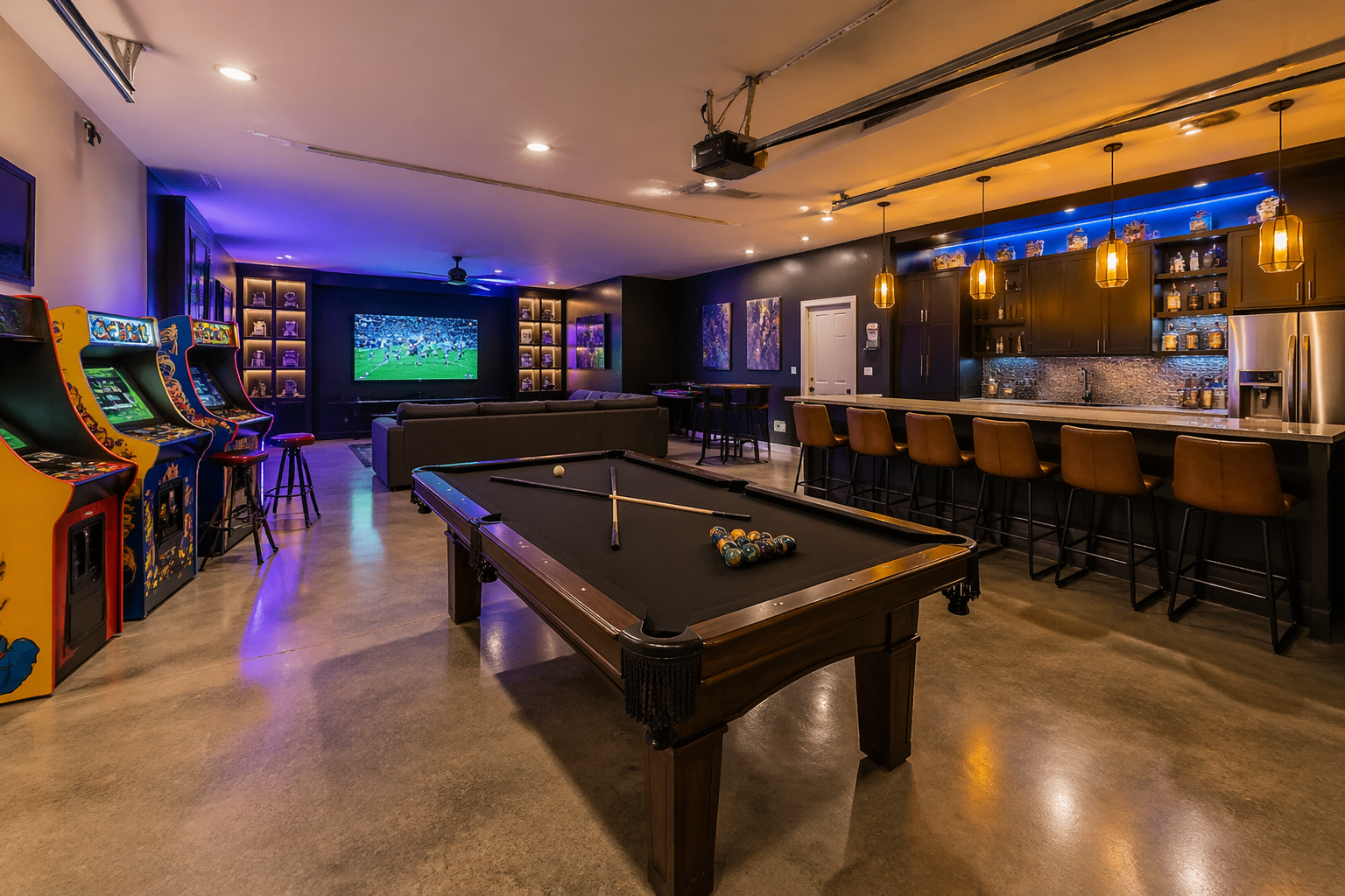 25 Garage Game Room Ideas for Ultimate Entertainment