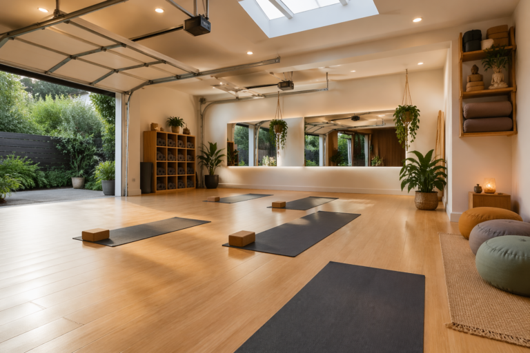 20 Garage Yoga Studio Ideas for a Peaceful Home Retreat