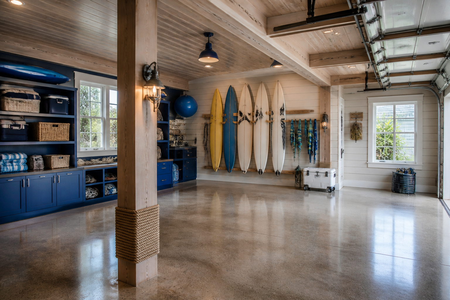 12 Coastal Style Garage Makeover Ideas for Beach Houses
