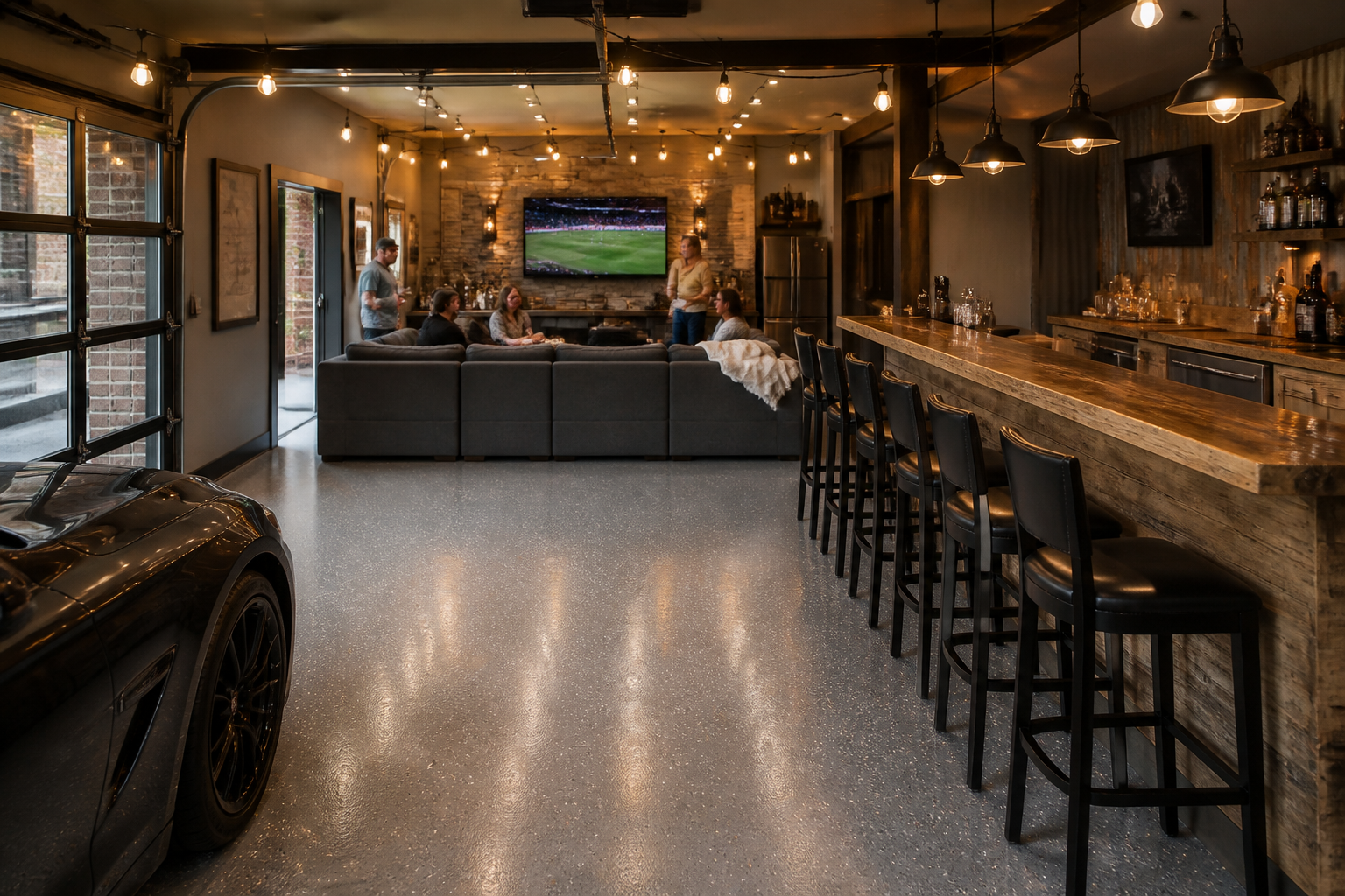19 Garage Entertainment Zone Ideas for Hosting at Home