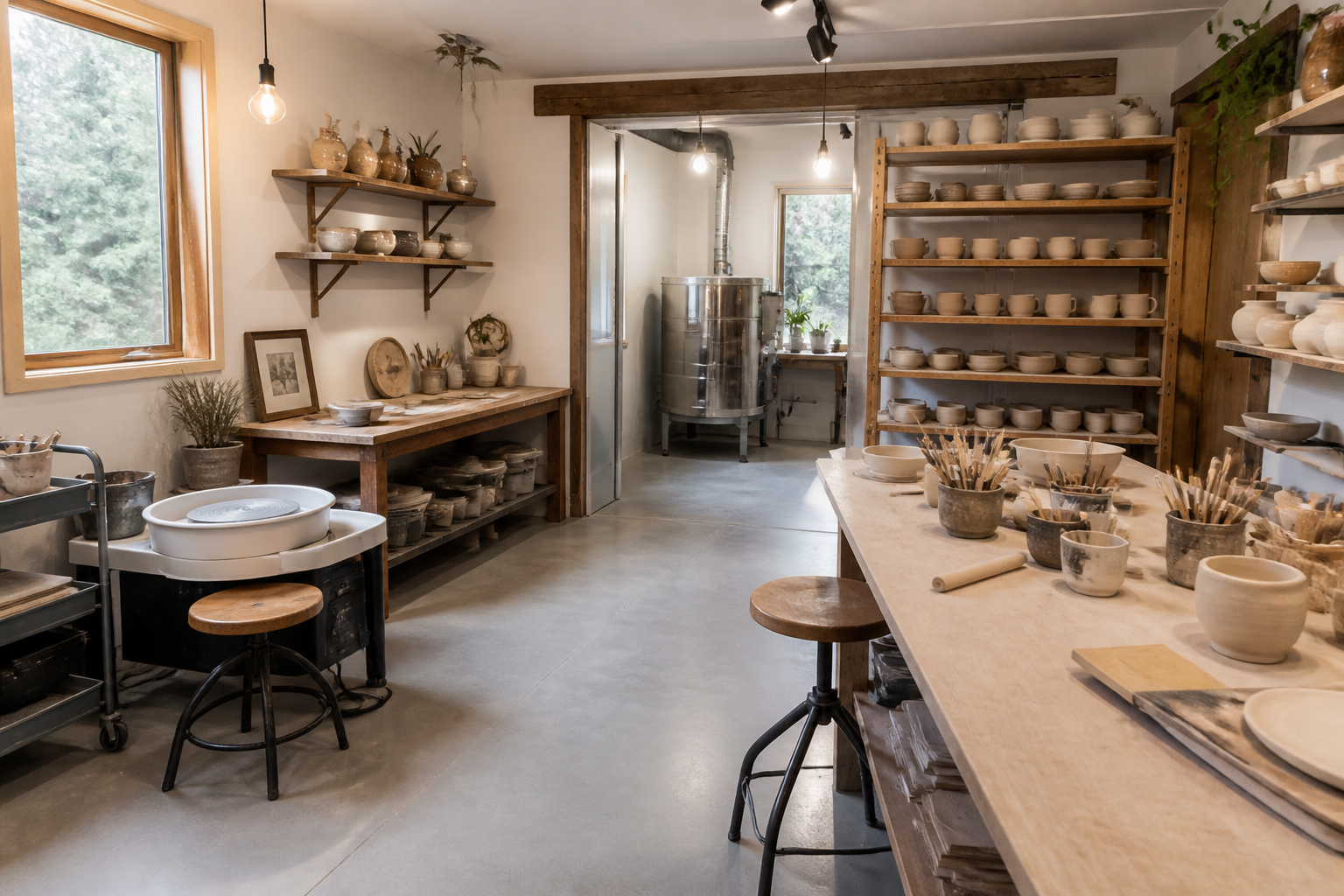 14 Garage Pottery Studio Ideas for Ceramic Artists