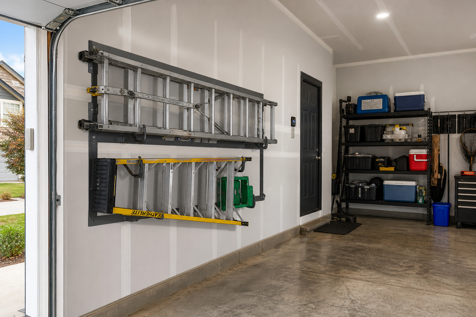 Best Garage Ladder Storage Racks: Wall Vs Ceiling Mounting Guide