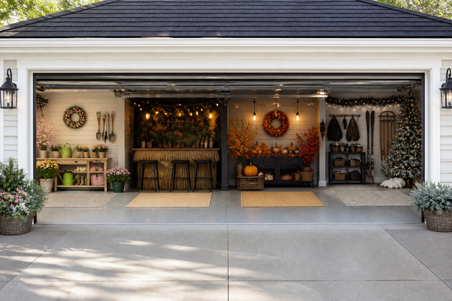 16 Seasonal Garage Decor Ideas for Year-Round Style