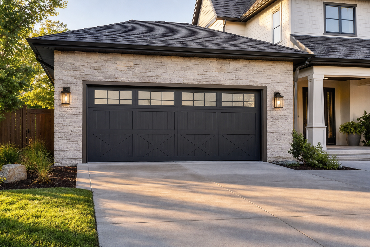 14 Garage Door Window Ideas for Light and Style