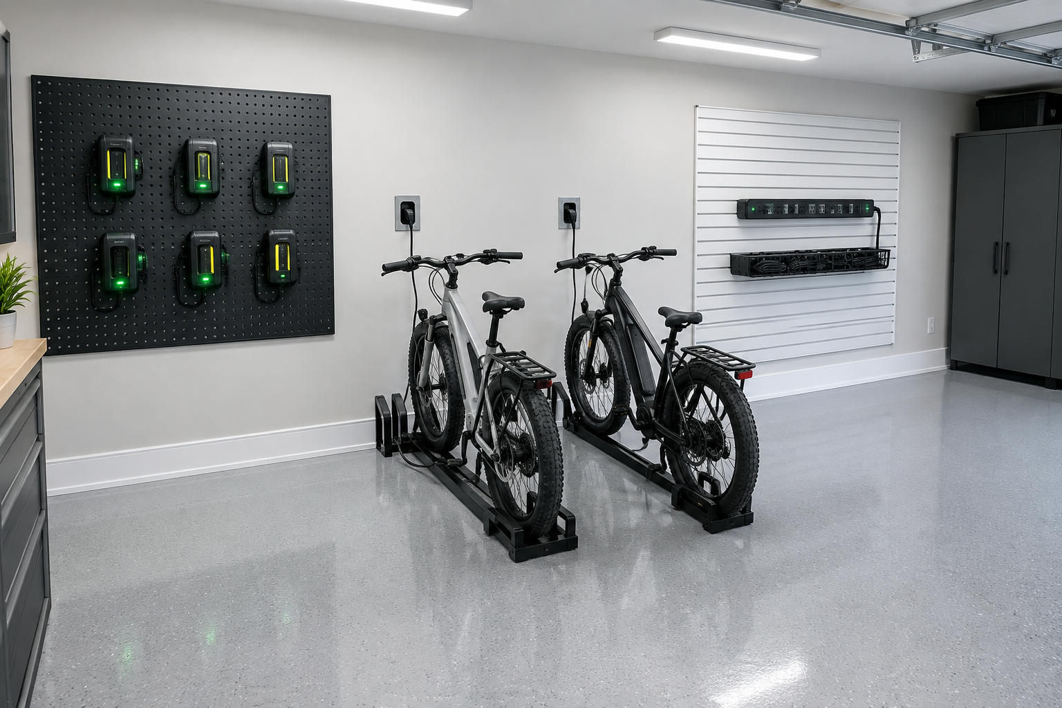 14 Garage Charging Station Ideas for Tools, Bikes, and Devices