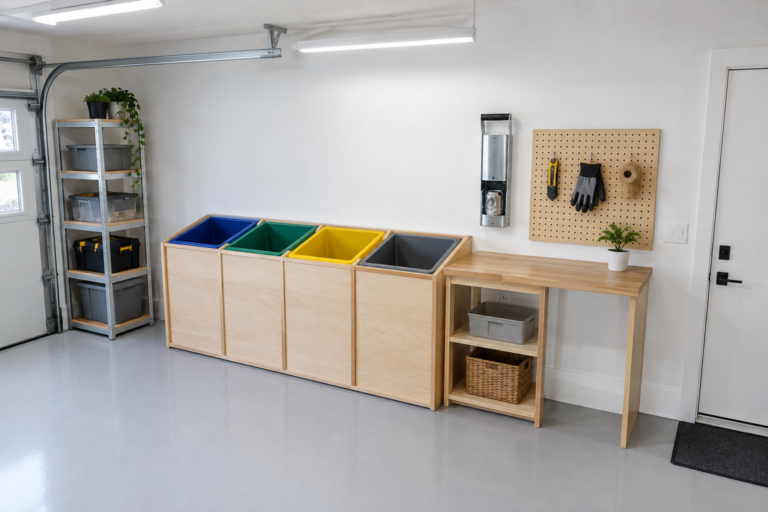 14 Garage Recycling Station Ideas for Easier Sorting